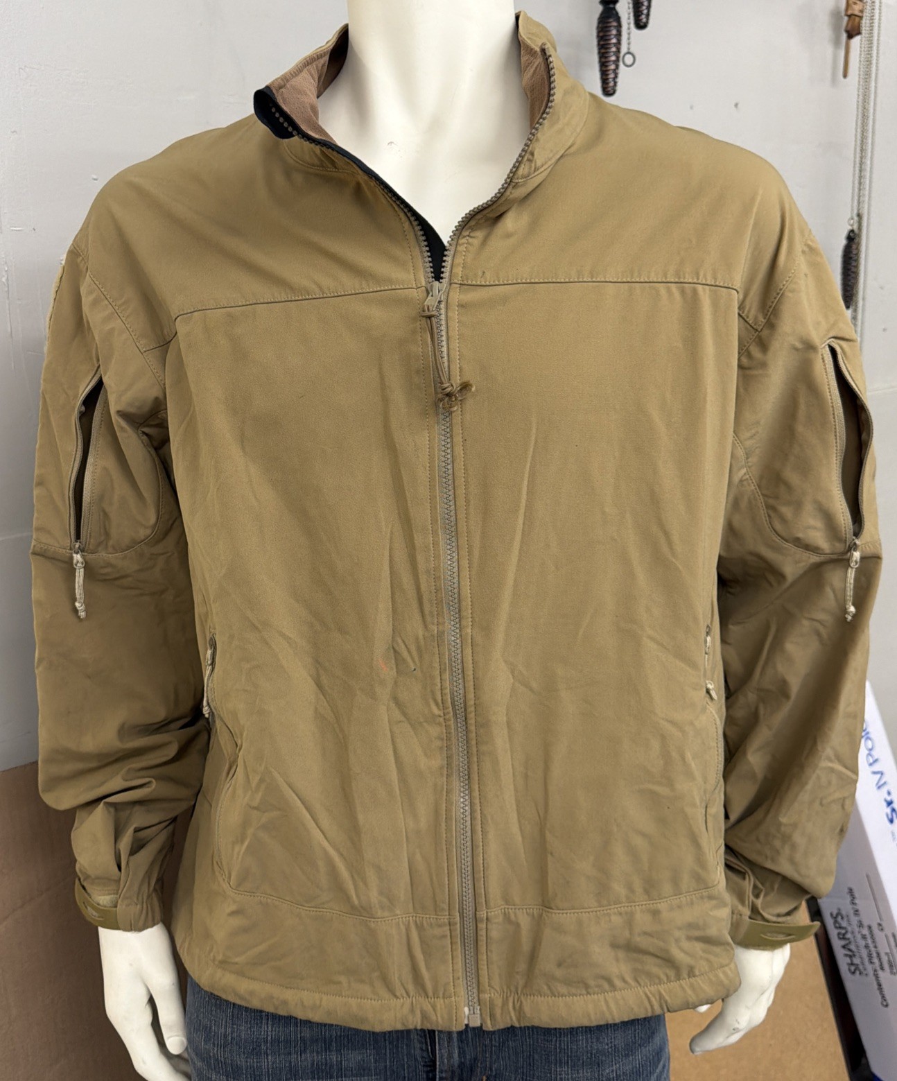OTTE Gear Alpine Jacket Large Tan Tactical Softshell Made in USA Military OTTE Gear Alpine Jacket Large Tan Tactical Softshell Made in USA Military