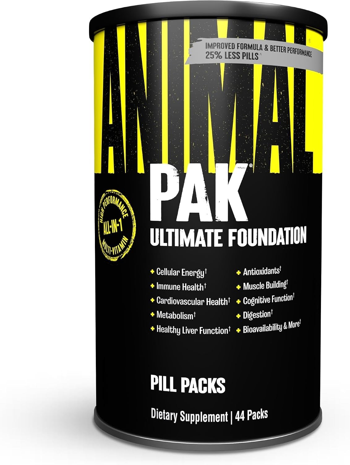 Animal Pak - Convenient Multivitamin for Men & Women Daily All-in-One 44 Count