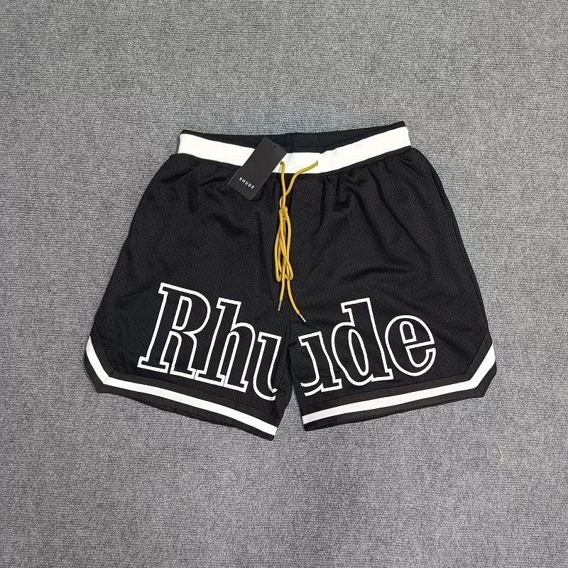 Rhude Men's Breathable Sports Fitness Basketball Shorts Leisure Beach Shorts Rhude Men's Breathable Sports Fitness Basketball Shorts Leisure Beach Shorts