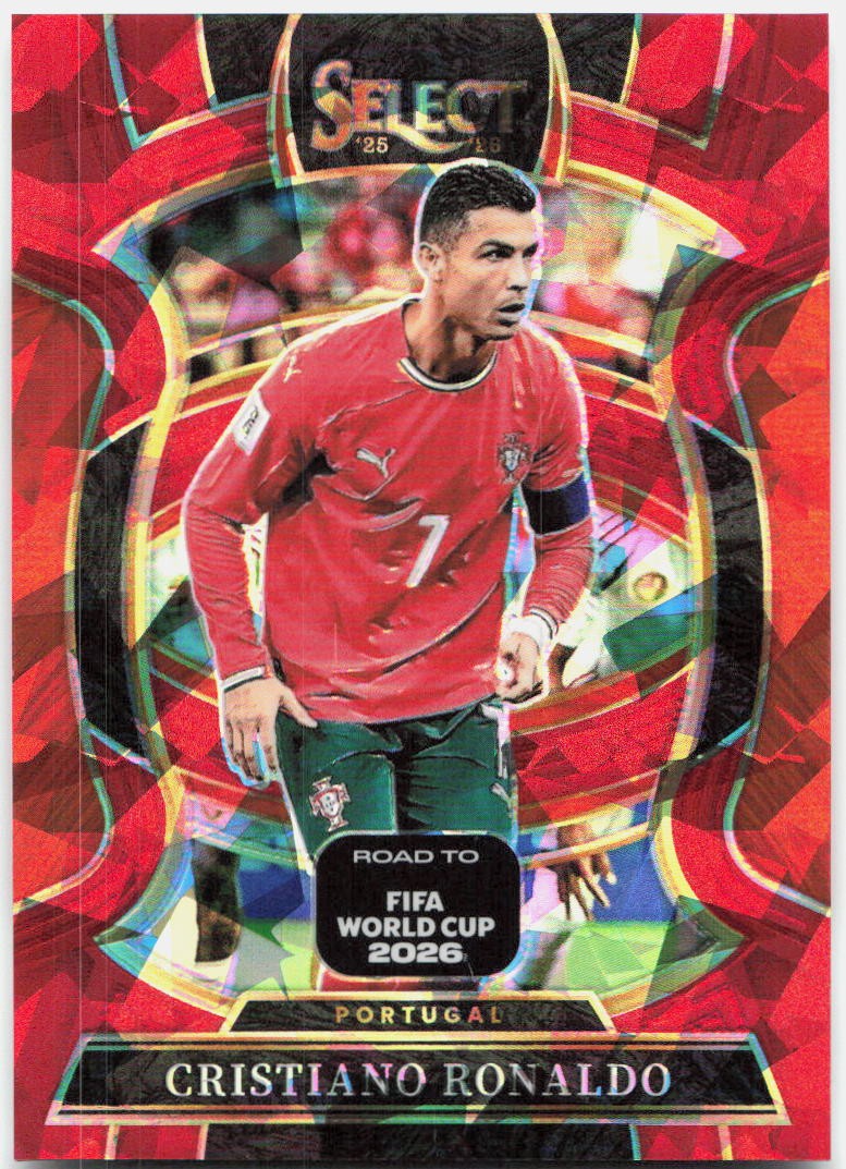Cristiano Ronaldo Red Ice Panini Select Road to FIFA World Cup - Red Ice 48 NM Cristiano Ronaldo Red Ice Panini Select Road to FIFA World Cup - Red Ice 48 NM