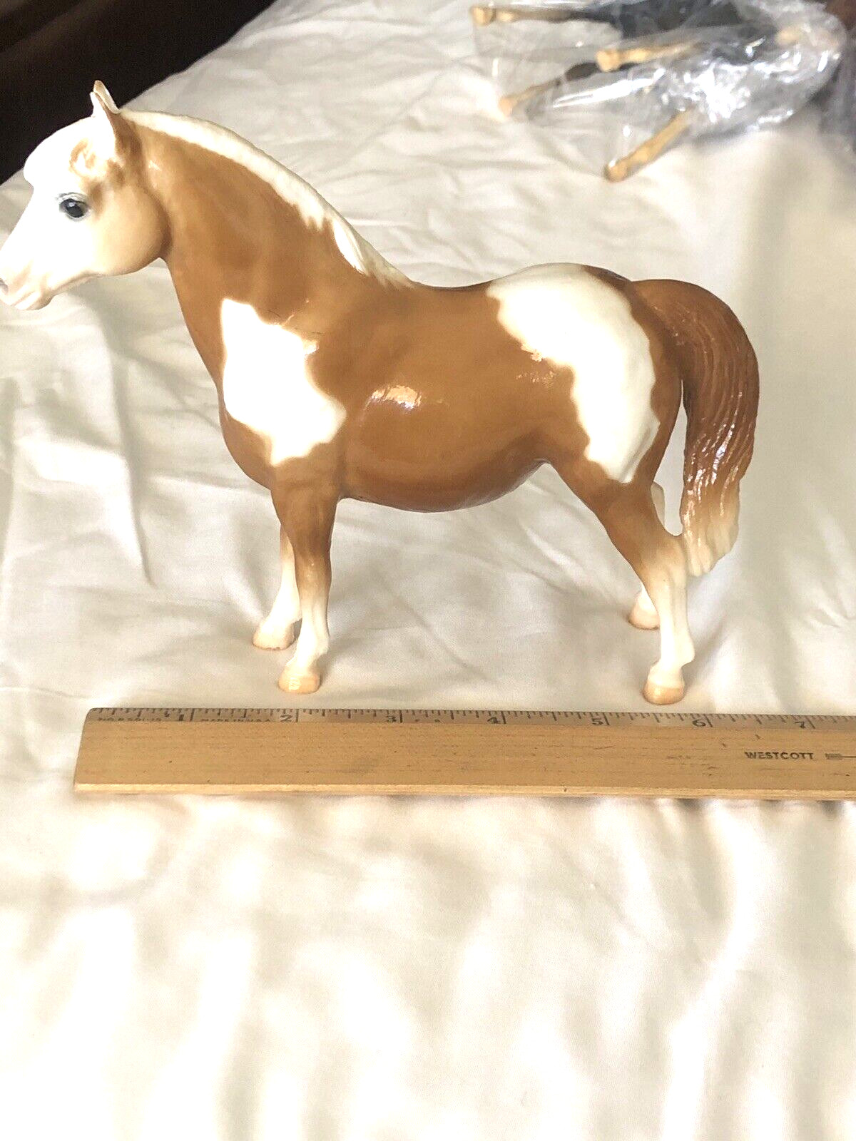 RARE 1960's Breyer Moulding Co. Carmel & White Shetland Pony Mare Horse RARE 1960's Breyer Moulding Co. Carmel & White Shetland Pony Mare Horse