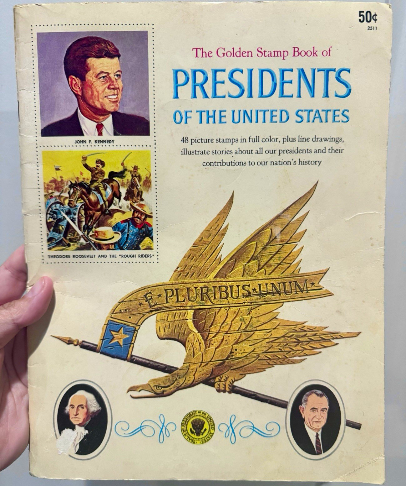 Vintage Golden Stamp Book of Presidents of the United States (1966) Vintage Golden Stamp Book of Presidents of the United States (1966)