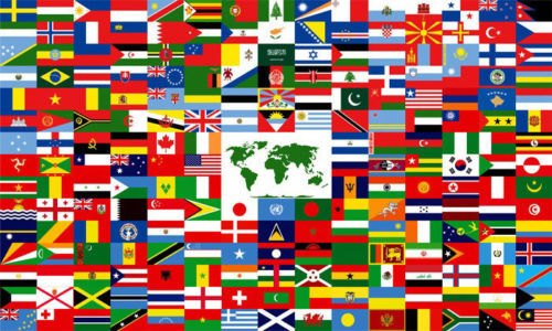 12x18 Stick Flag United Nations Member Set Flags International 193 UN Countries