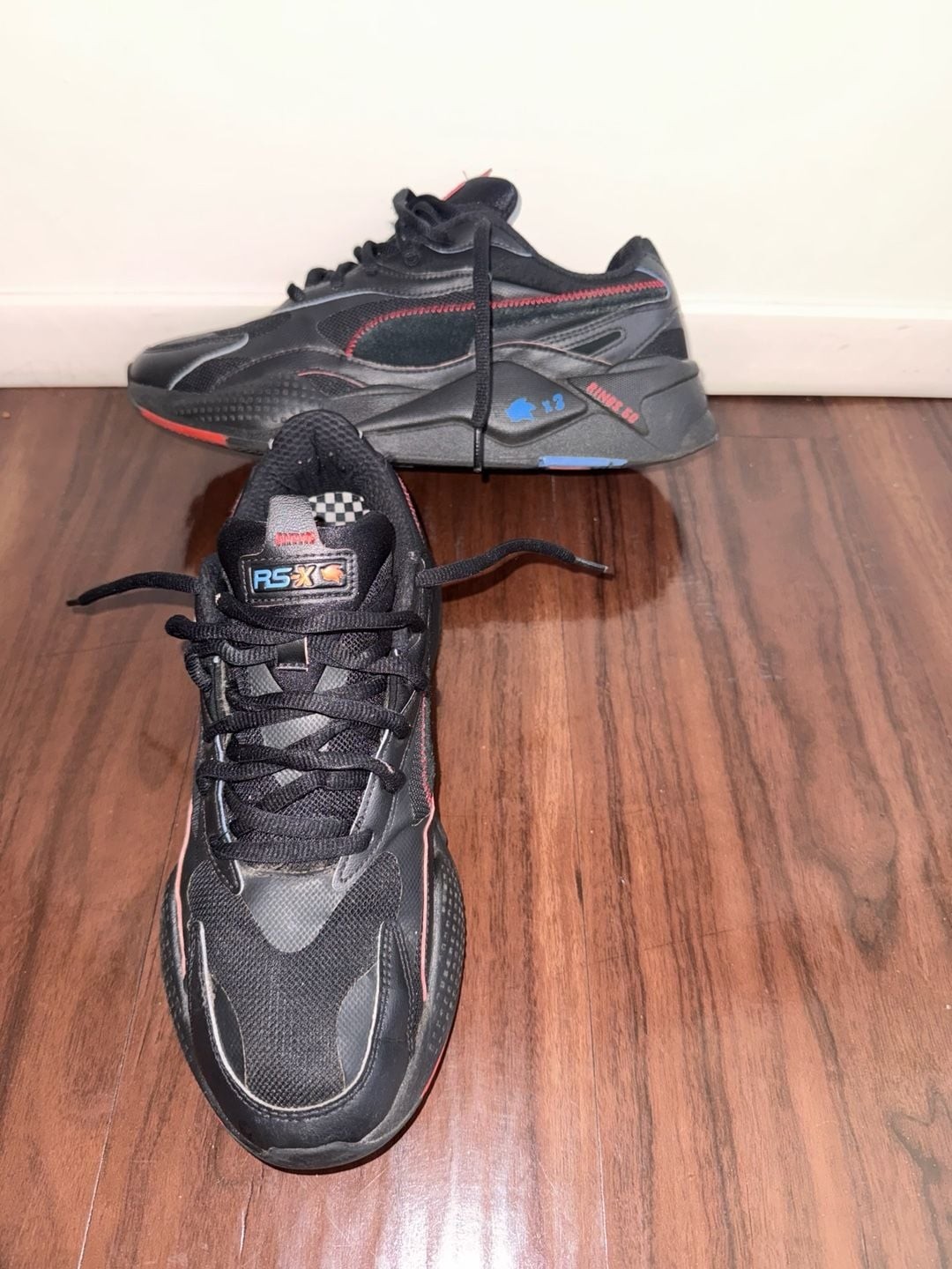 Puma RS-X Sonic Sneakers Black Red Blue Puma RS-X Sonic Sneakers Black Red Blue