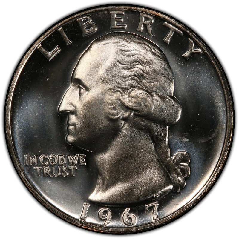 1967 S Special Mint Set Finish Washington Quarter 25C