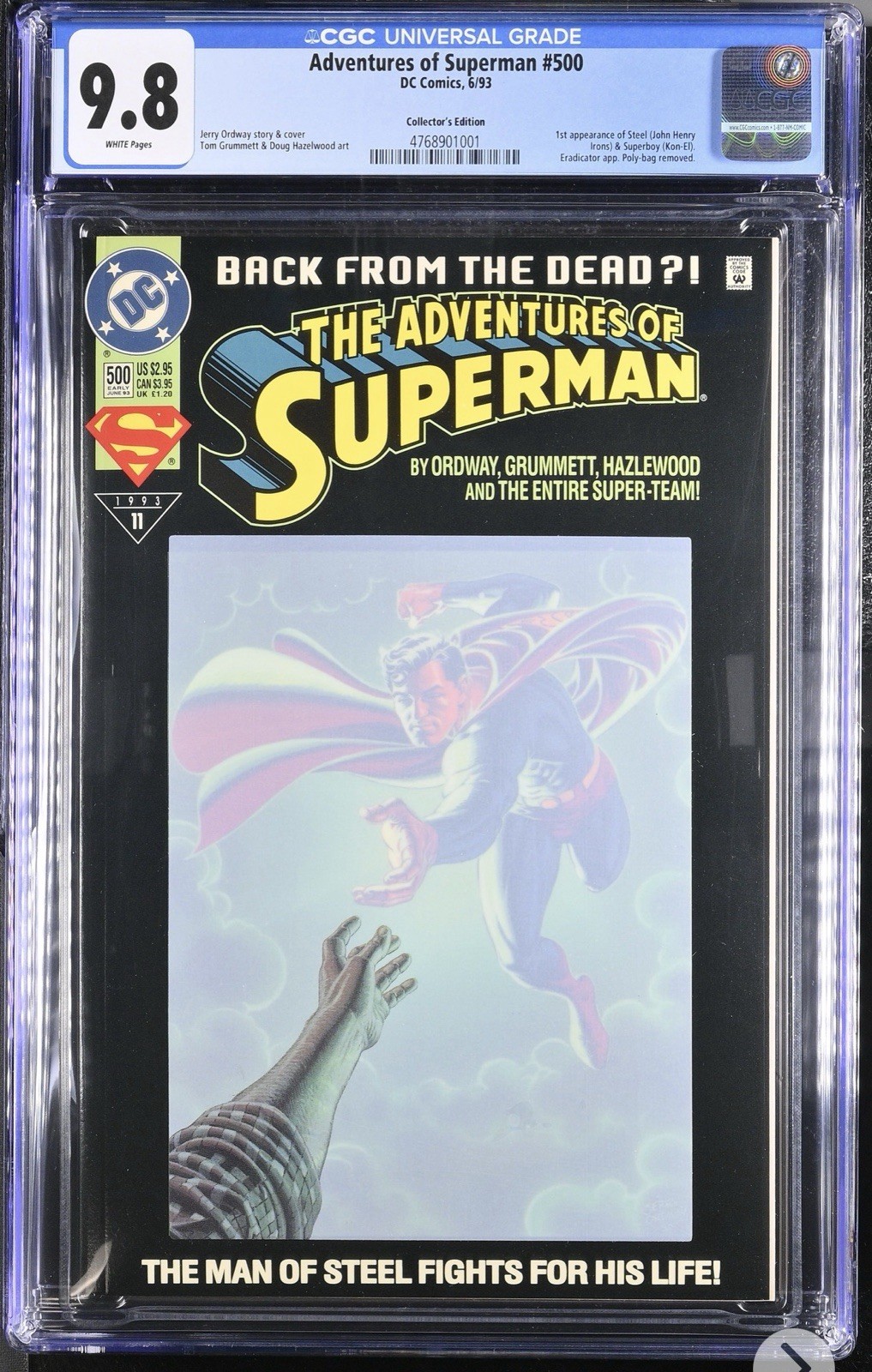 Adventures of Superman #500 Comic Book Also The Death Of Superman. SIGNED Adventures of Superman #500 Comic Book Also The Death Of Superman. SIGNED