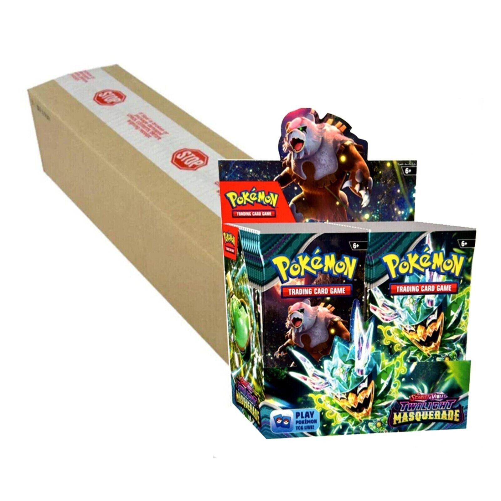 Pokemon Twilight Masquerade Booster Box Case Factory Sealed (6 Boxes) Ships 5/24
