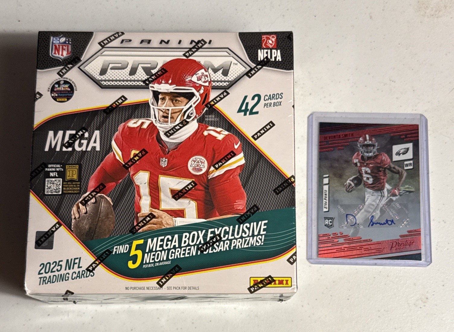 🎆💥Devonta Smith AUTO RC Heisman Prizm megabox Philadelphia eagles 🦅 Alabama