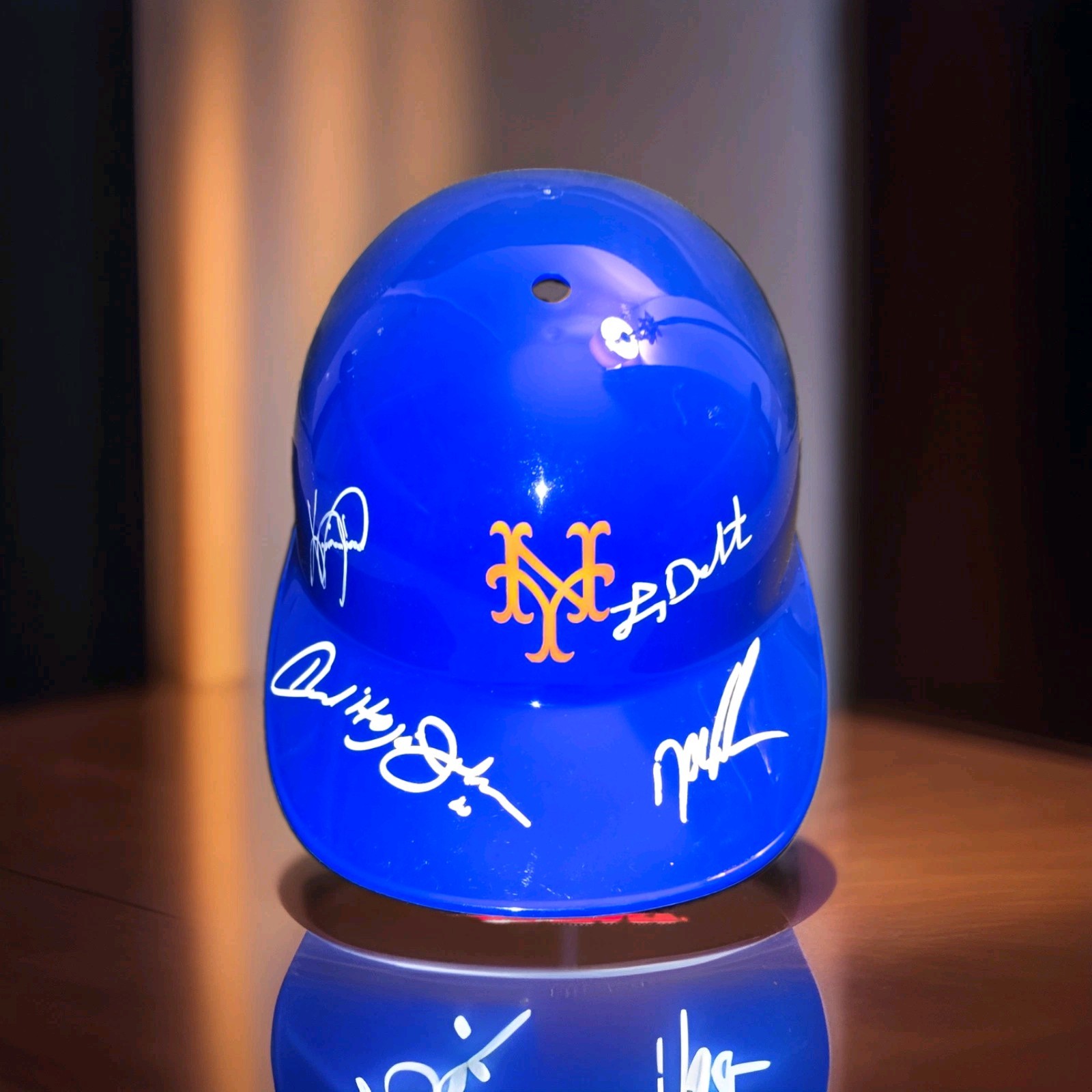 1986 NY Mets Rep Helmet Gooden Dykstra Johnson Mitchell 4 Autos Prime Time COA🔥 1986 NY Mets Rep Helmet Gooden Dykstra Johnson Mitchell 4 Autos Prime Time COA🔥
