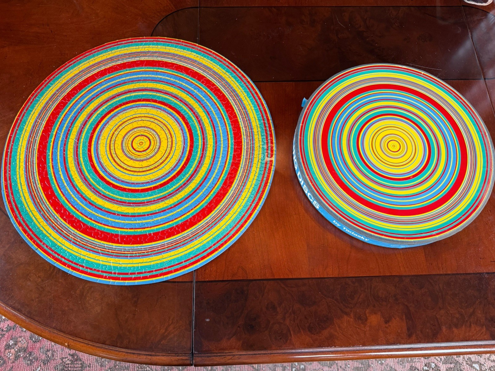 Vintage 1968 Springbok Circular Jigsaw Puzzle Whirling Discs Tadasky 500 Pc