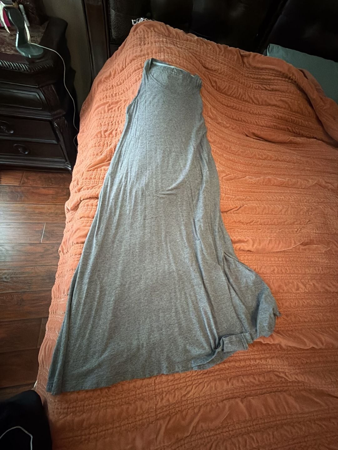 Free Fly Maxi Tank Dress Size L Gray Sleeveless Free Fly Maxi Tank Dress Size L Gray Sleeveless