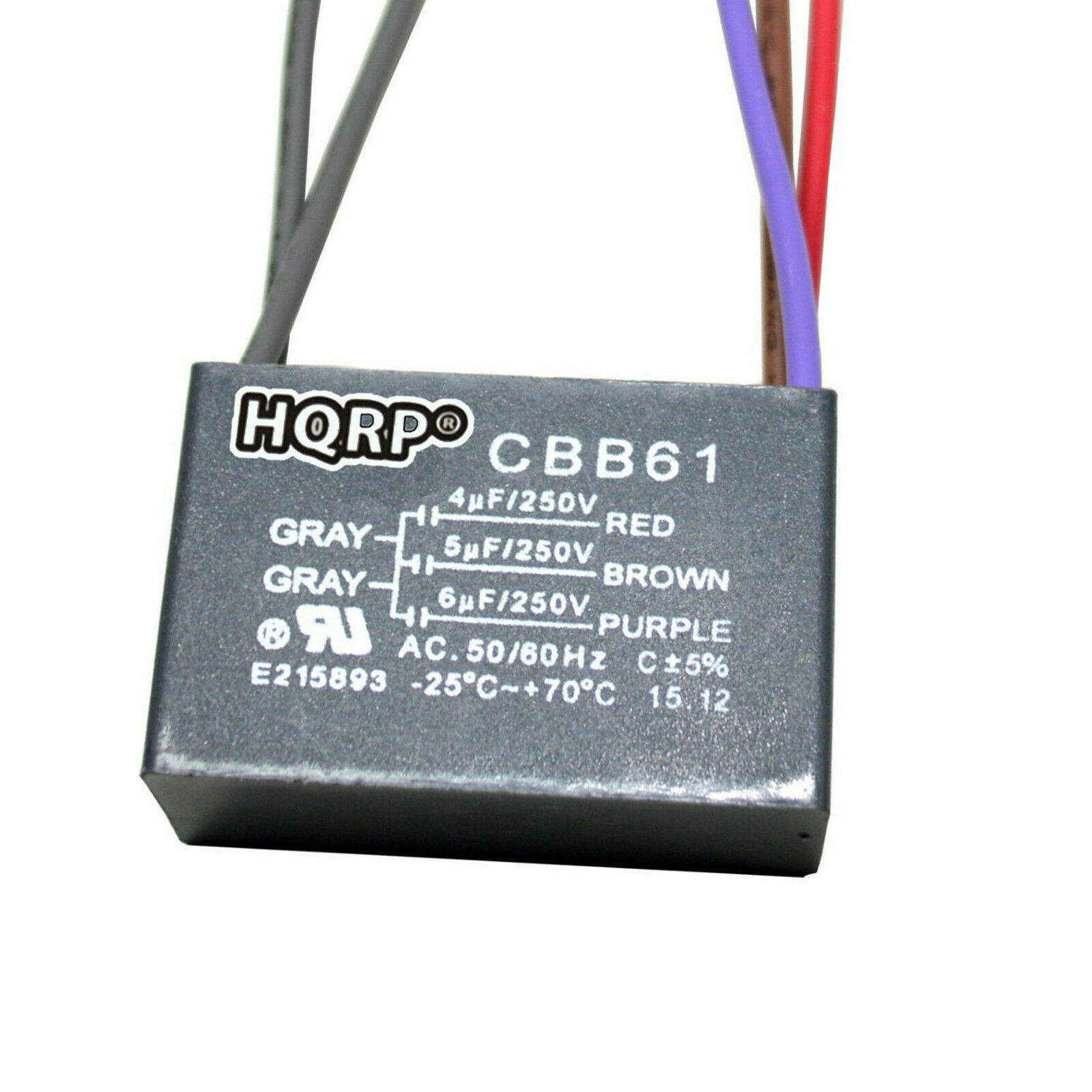 CBB61 250VAC Replacement Motor Capacitor for Hampton Bay Ceiling Fan (41 Models)