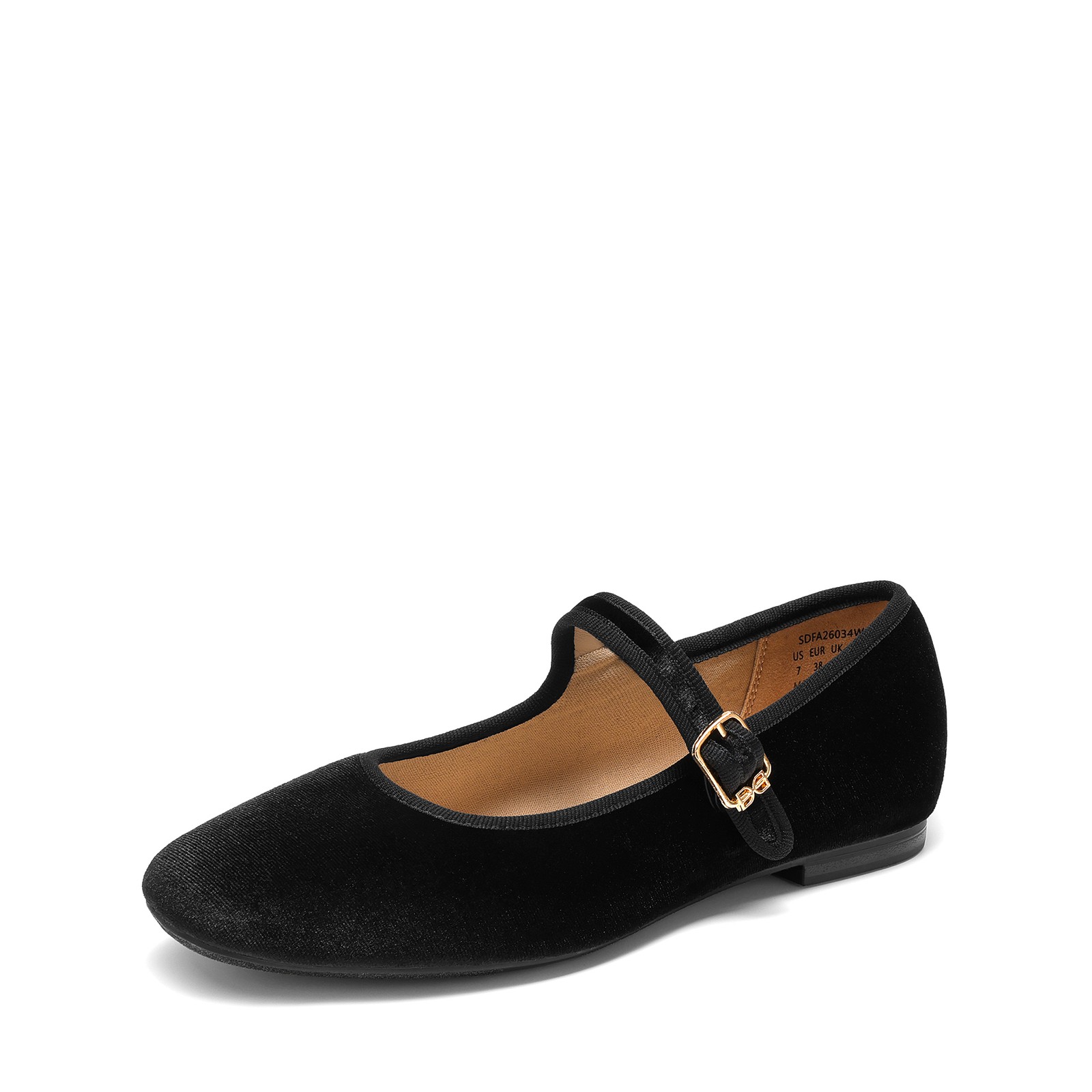 DREAM PAIRS Women's Mary Jane Shoes Retro Square Toe Ballet Flats Dress Shoes