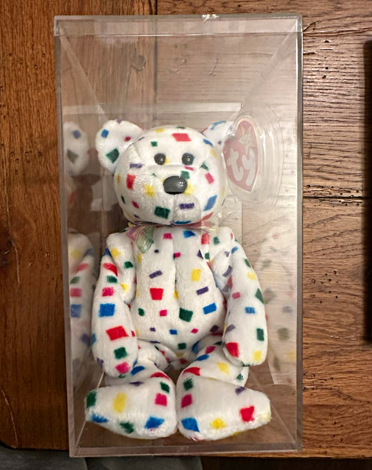 Ty Beanie Babies 2K Confetti Bear Plush 1999 Vintage Ages 3+ Ty Beanie Babies 2K Confetti Bear Plush 1999 Vintage Ages 3+