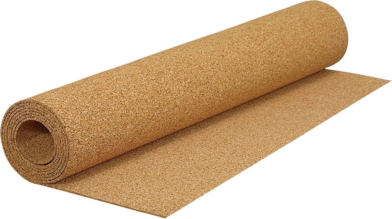 72000Q Natural Cork Underlayment Roll 4 ft. x 50 ft. x 6mm Cover 200 sq. ft.