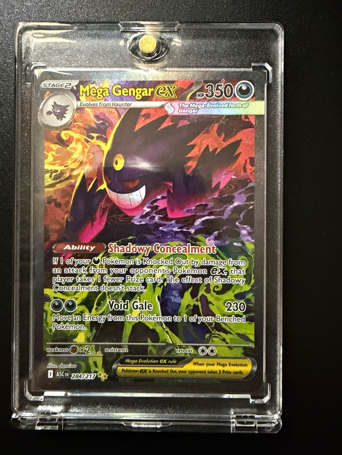 Pokemon TCG Mega Gengar SIR Holo Ascended Hero’s 284/217 350HP Pokemon TCG Mega Gengar SIR Holo Ascended Hero’s 284/217 350HP