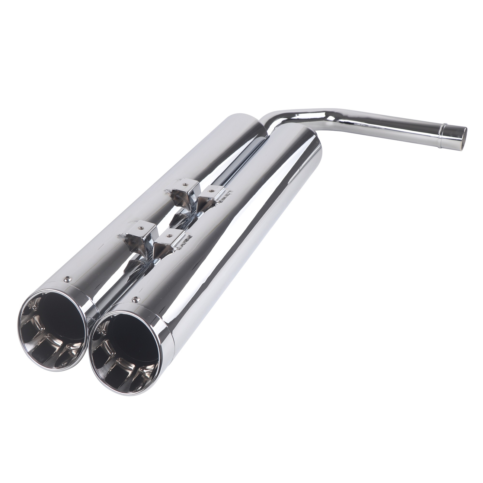 SHARKROAD Chrome Exhaust Pipe for Kawasaki Vulcan Exhaust Updating Deep Sound