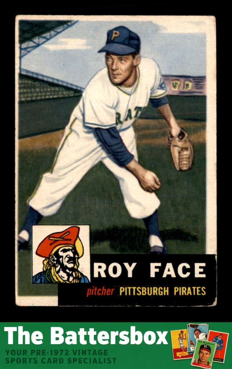 1953 Topps #246 Roy Face DP RC VG X3813525