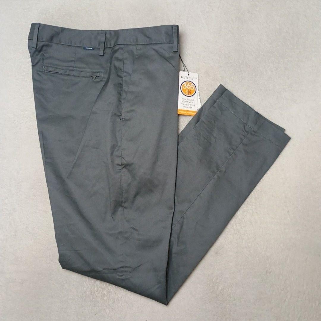 Bonobos Pants Men 33x32 Gray Chino Tailored Slim Microfiber Stretch Work Tech