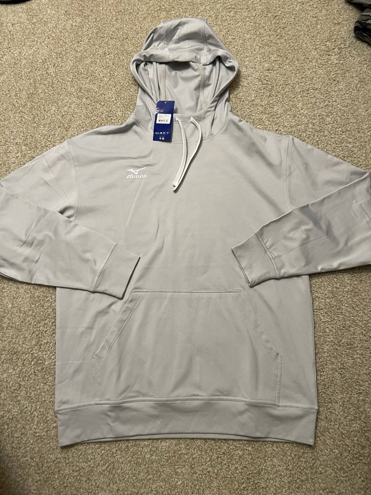 NWT Mizuno G2 Stretch Hoodie Gray Medium NWT Mizuno G2 Stretch Hoodie Gray Medium