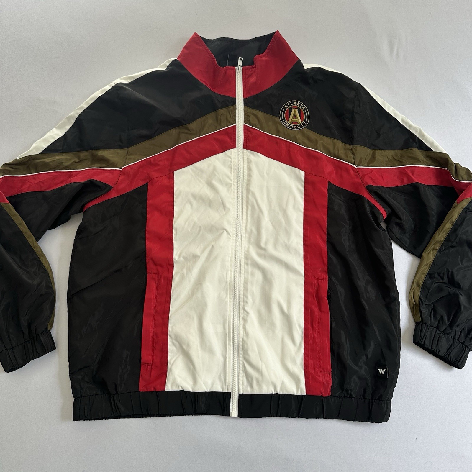 Atlanta United FC MLS The Wild Collective Full Zip Track Jacket Mens Large NWOT