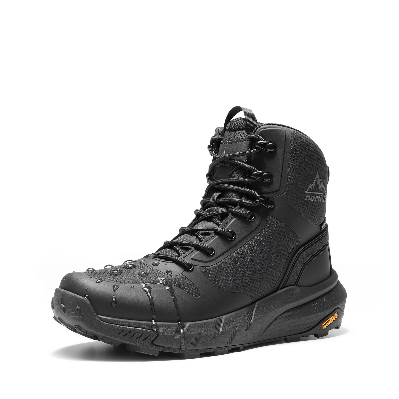 NORTIV 8 Men\'s Tactical Boots Waterproof Work Shoes Non Slip Combat Hiking Boots NORTIV 8 Men\'s Tactical Boots Waterproof Work Shoes Non Slip Combat Hiking Boots
