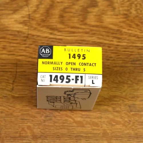 Allen Bradley 1495-F1 Size 0-5 Series L Auxiliary Contact Allen Bradley 1495-F1 Size 0-5 Series L Auxiliary Contact