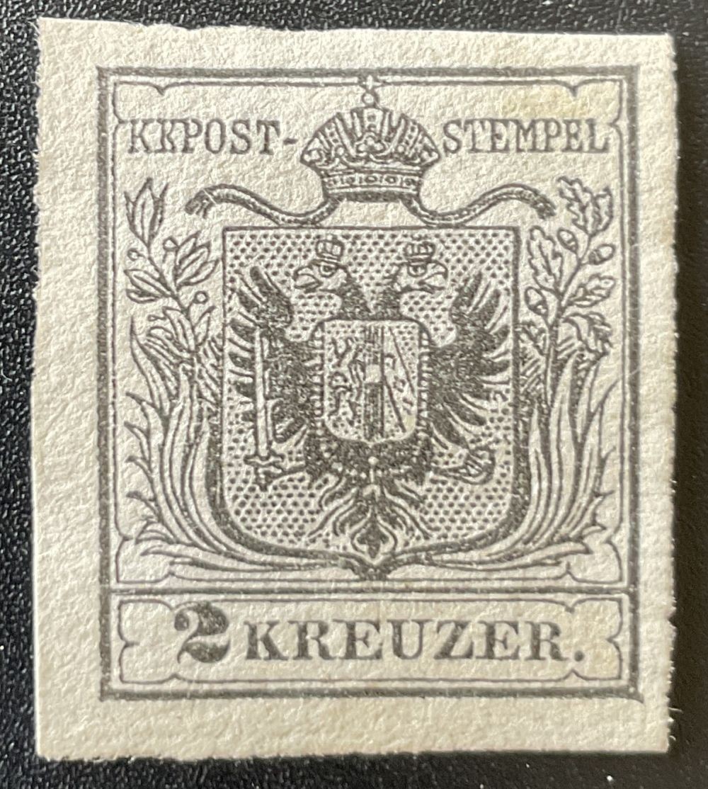 AUSTRIA 1850 2X ungummed FLAWLESS Opinion GOLLER BPP(Z9651