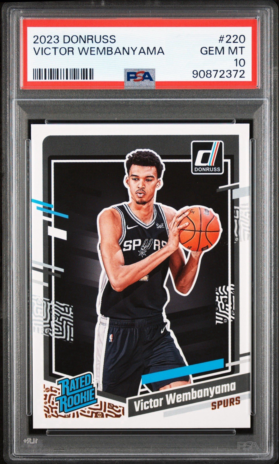🔥PSA 10 2023-24 Panini Donruss Rated Rookie Victor Wembanyama #220 RC👽🦄 🔥PSA 10 2023-24 Panini Donruss Rated Rookie Victor Wembanyama #220 RC👽🦄