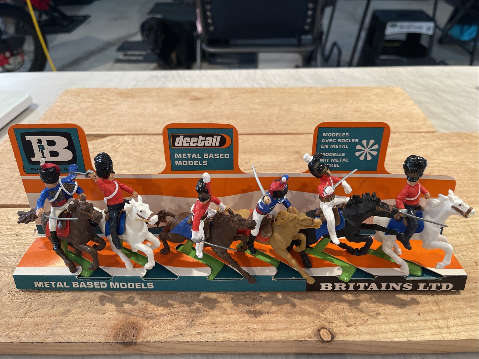 1971 Britains Deetail #7949 British Napoleonic Cavalry Full Set Box Pose Stand