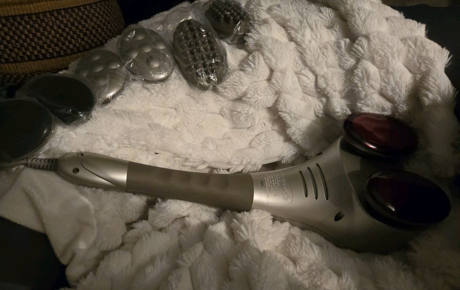 Homedics Therapist Select Wave Action Heat Massager WV-100H Tested 4 Attachmemts Homedics Therapist Select Wave Action Heat Massager WV-100H Tested 4 Attachmemts