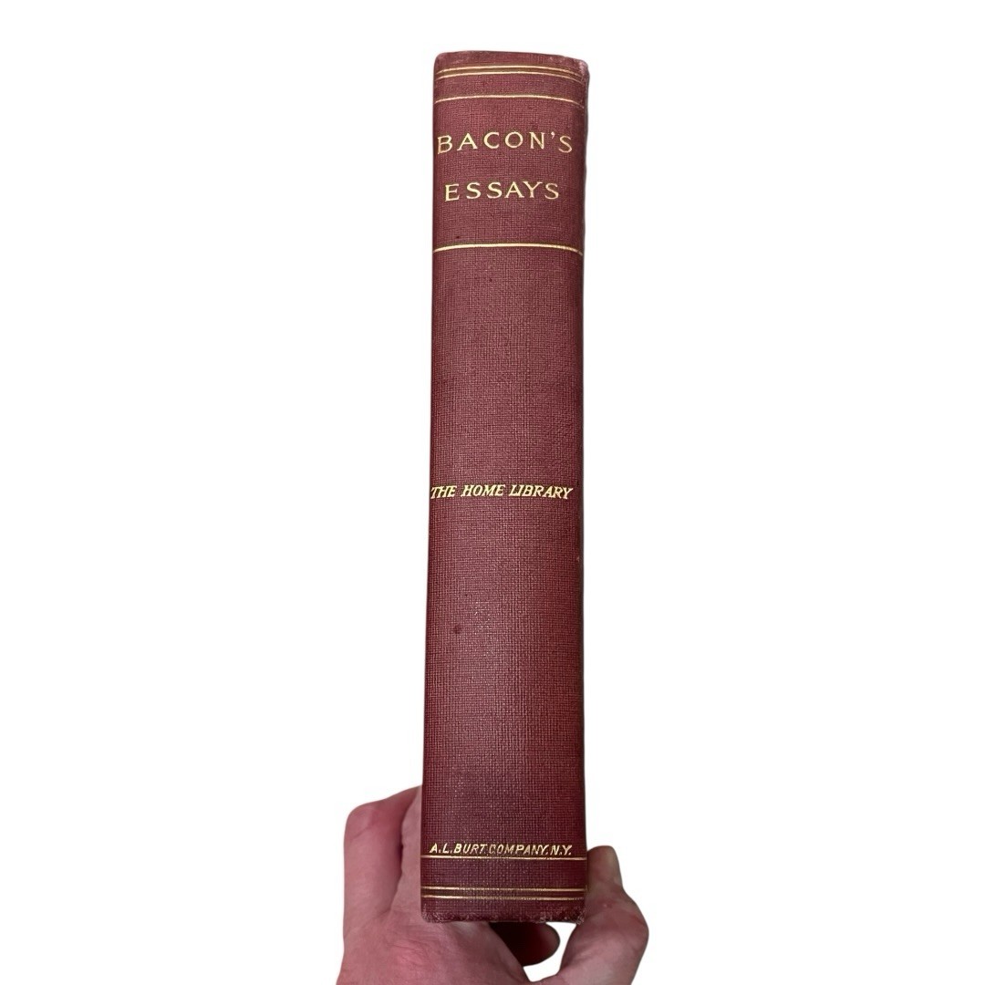 Antique Francis Bacon\'s Essays Book Hard Cover (1883 Edition) Antique Francis Bacon\'s Essays Book Hard Cover (1883 Edition)