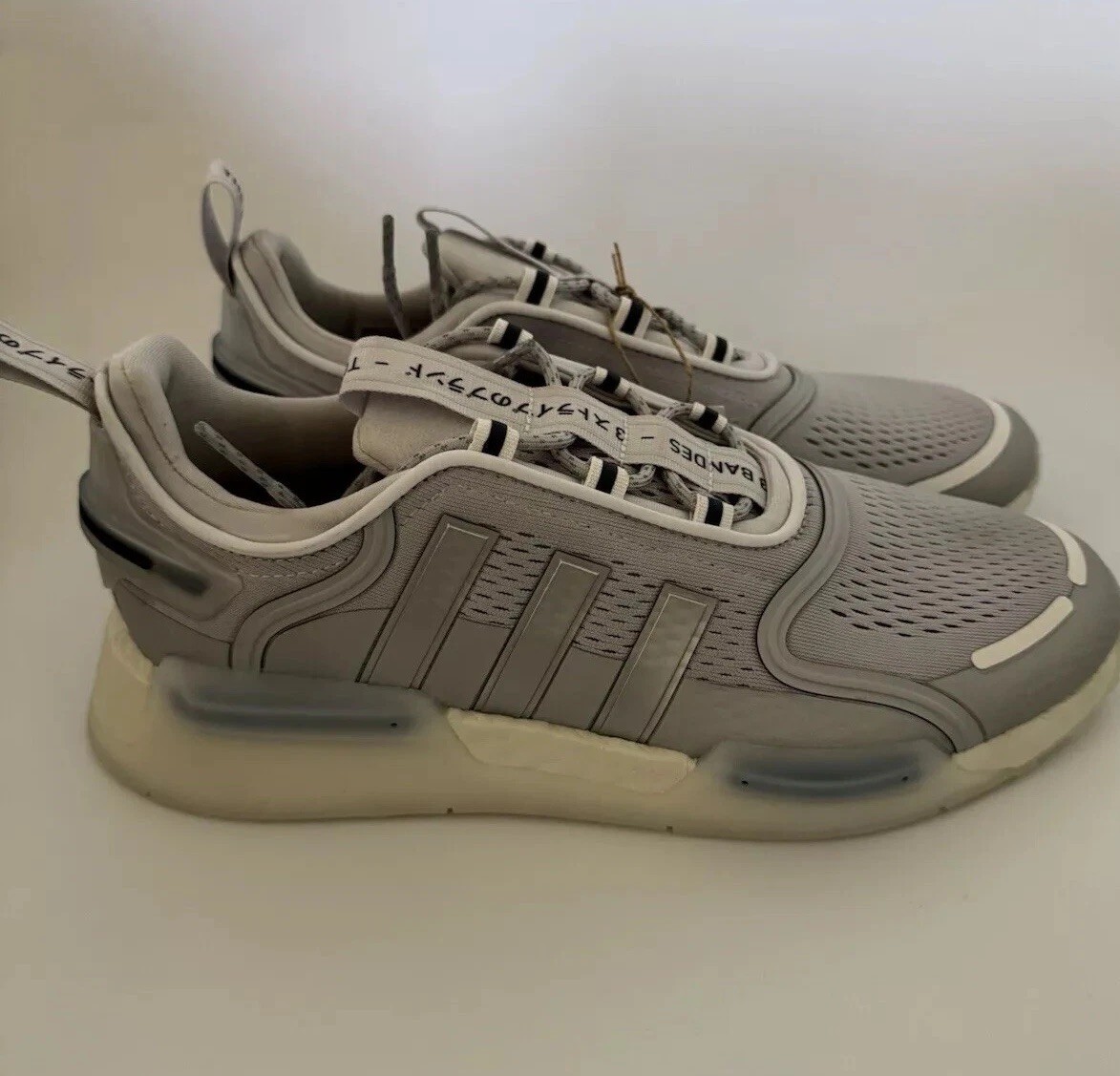 adidas Men’s Size 10 NMD_V3 BOOST Shoes Core Black Light Solid Grey/White HQ4446