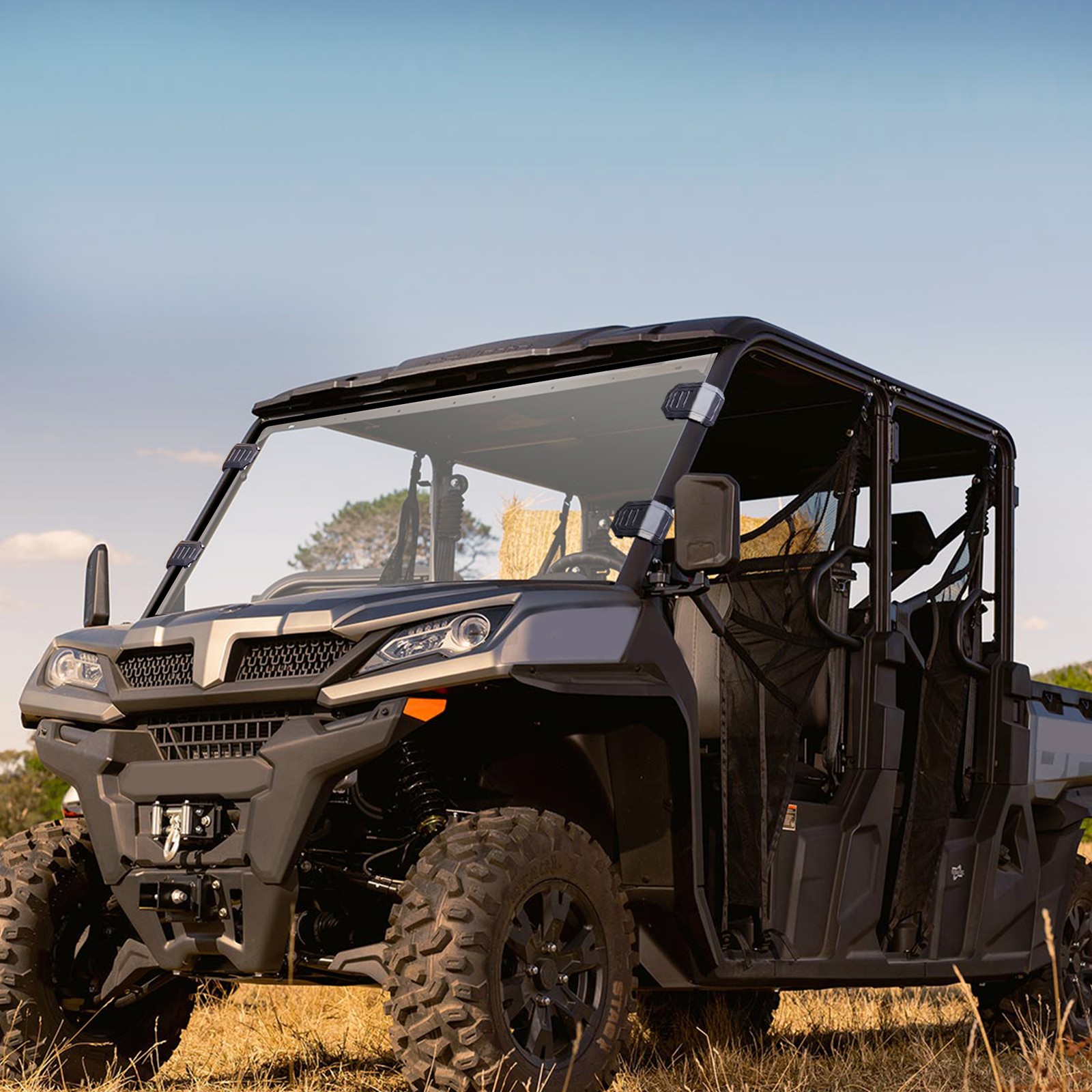 UTV Front Full Windshield Scratch-Resistant For CFMOTO UFORCE 1000/ XL 2019-2026