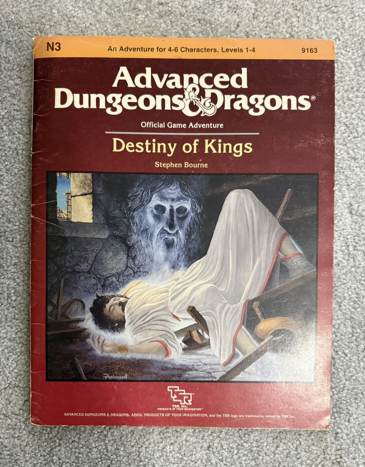 AD&D N3 Destiny of Kings Adventure Module 1986 TSR 9163 Stephen Bourne + Extra AD&D N3 Destiny of Kings Adventure Module 1986 TSR 9163 Stephen Bourne + Extra