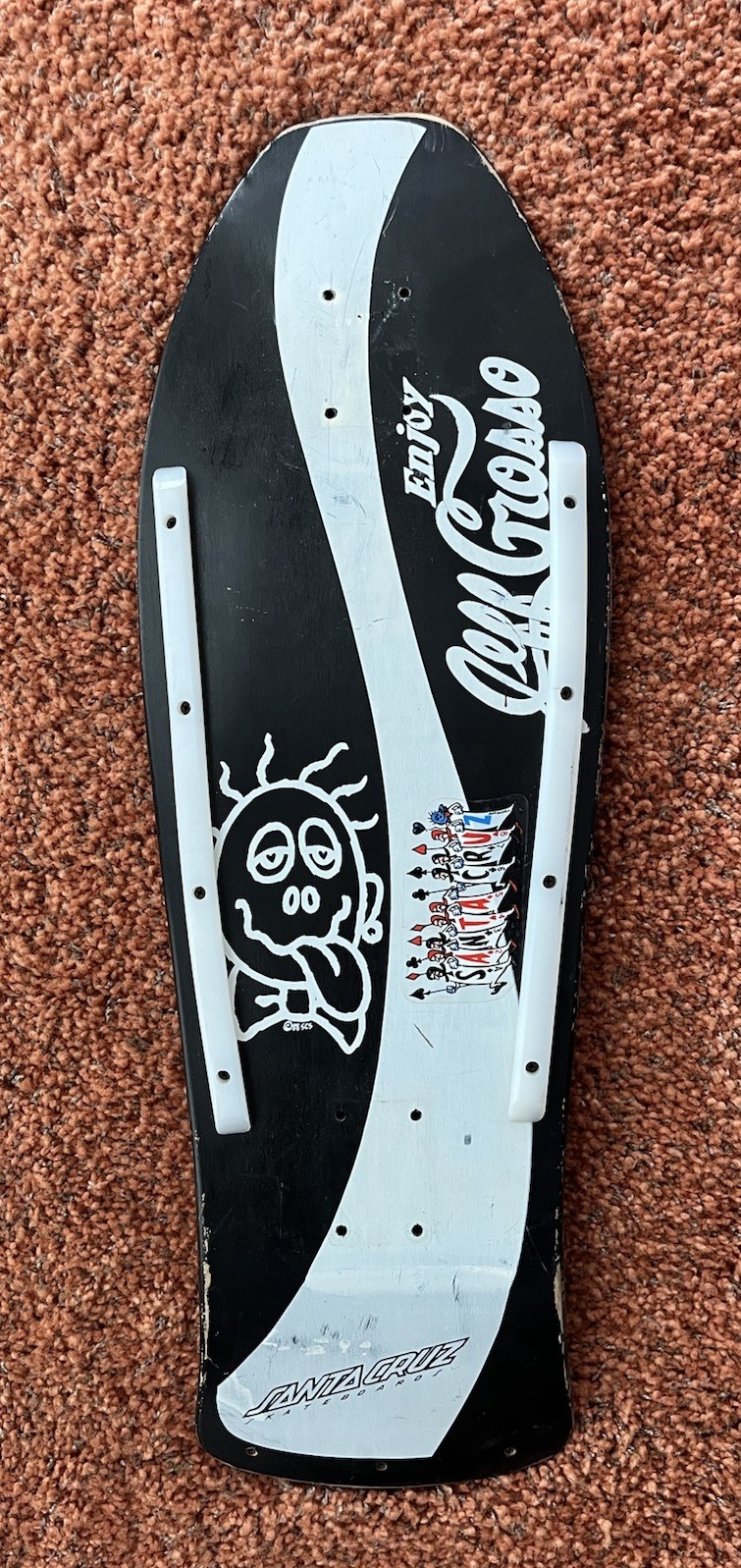 Vintage OG Jeff Grosso Coke Skateboard Deck Full Size 1987 Small Touch Up Vintage OG Jeff Grosso Coke Skateboard Deck Full Size 1987 Small Touch Up