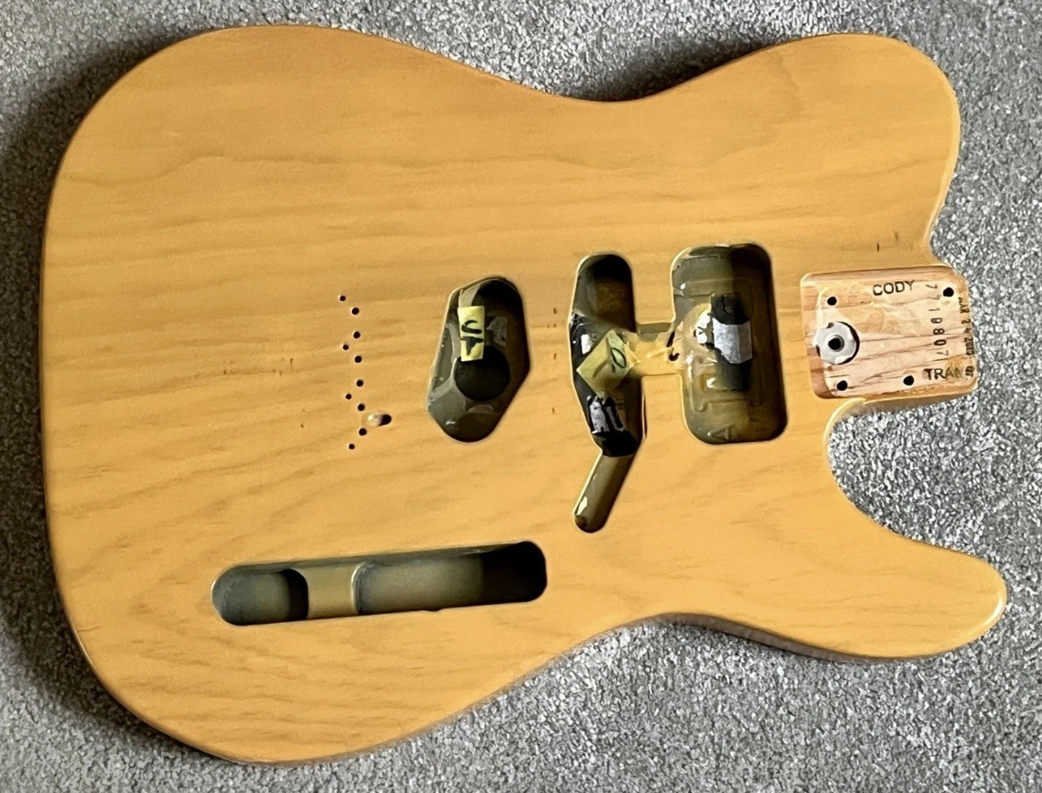 Fender American Professional II Telecaster body butterscotch blonde 3 lb 13 oz Fender American Professional II Telecaster body butterscotch blonde 3 lb 13 oz