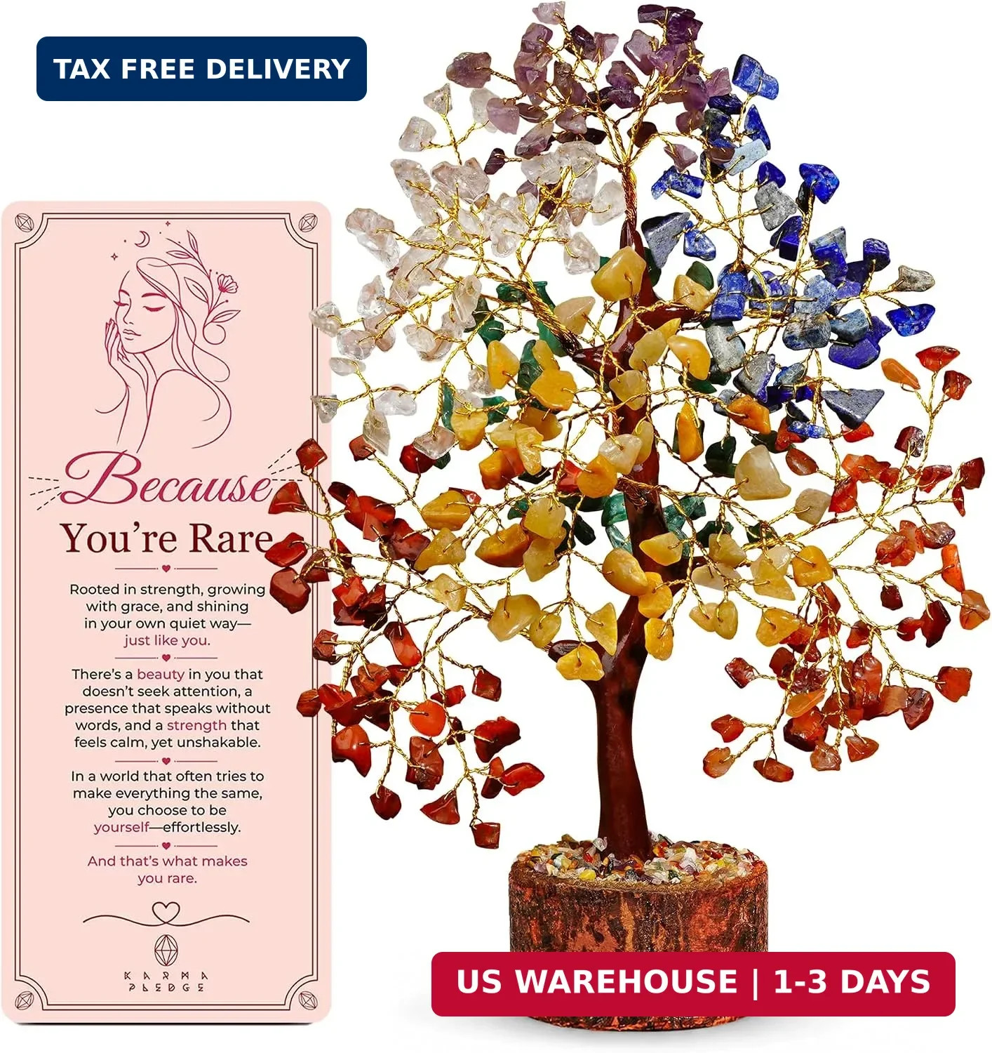 Crystal Tree of Life for Unique Birthday Gifts for Women, Mom, Friends, Sister Crystal Tree of Life for Unique Birthday Gifts for Women, Mom, Friends, Sister