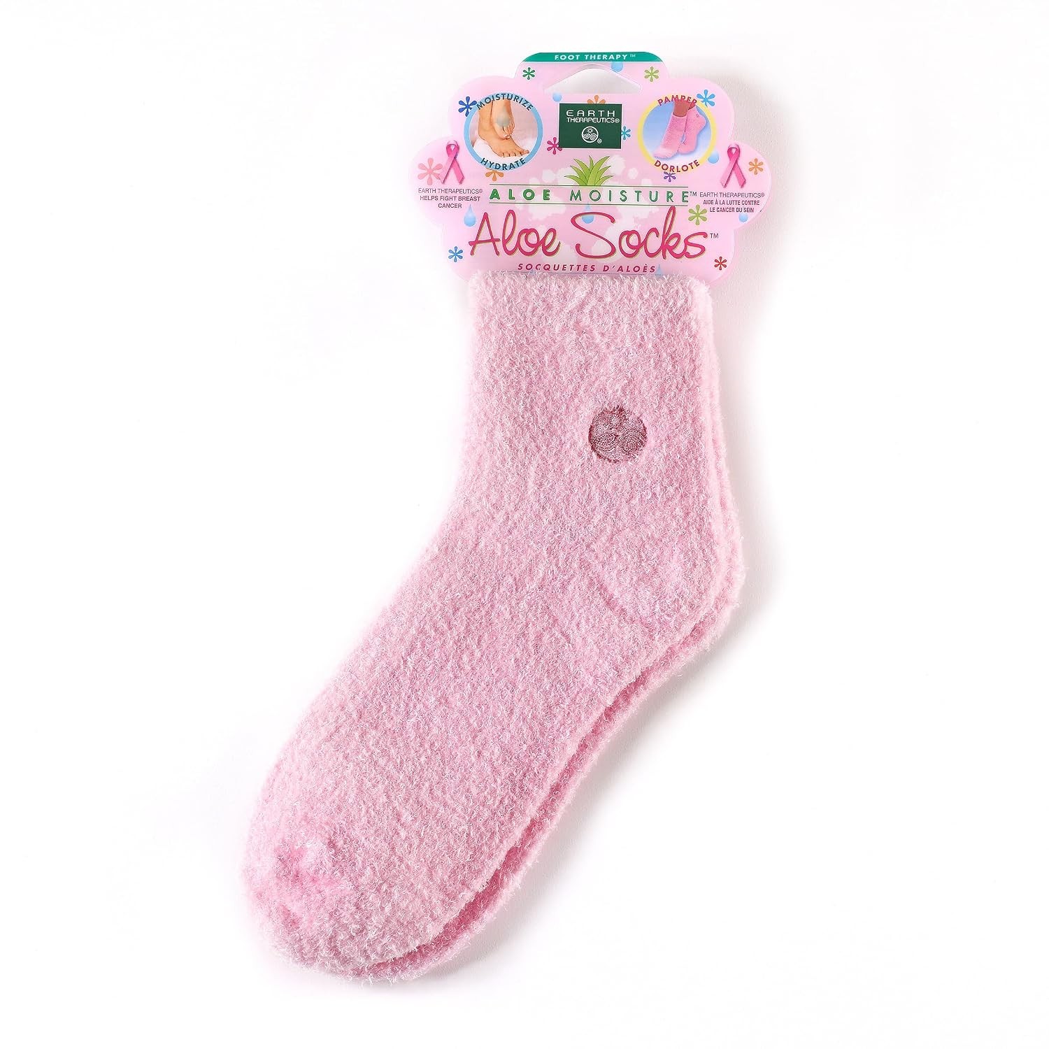 Earth Therapeutics Aloe Vera Socks – Infused with Natural Aloe Vera & Vitamin E Earth Therapeutics Aloe Vera Socks – Infused with Natural Aloe Vera & Vitamin E