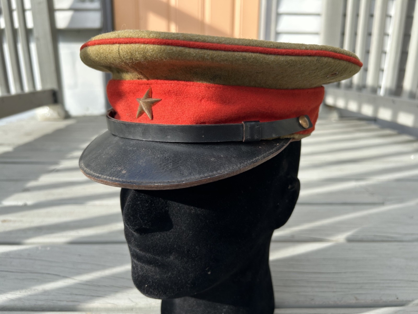Original 1933 Dated WW2 WWII Imperial Japanese Officer Visor Cap IJA Original 1933 Dated WW2 WWII Imperial Japanese Officer Visor Cap IJA