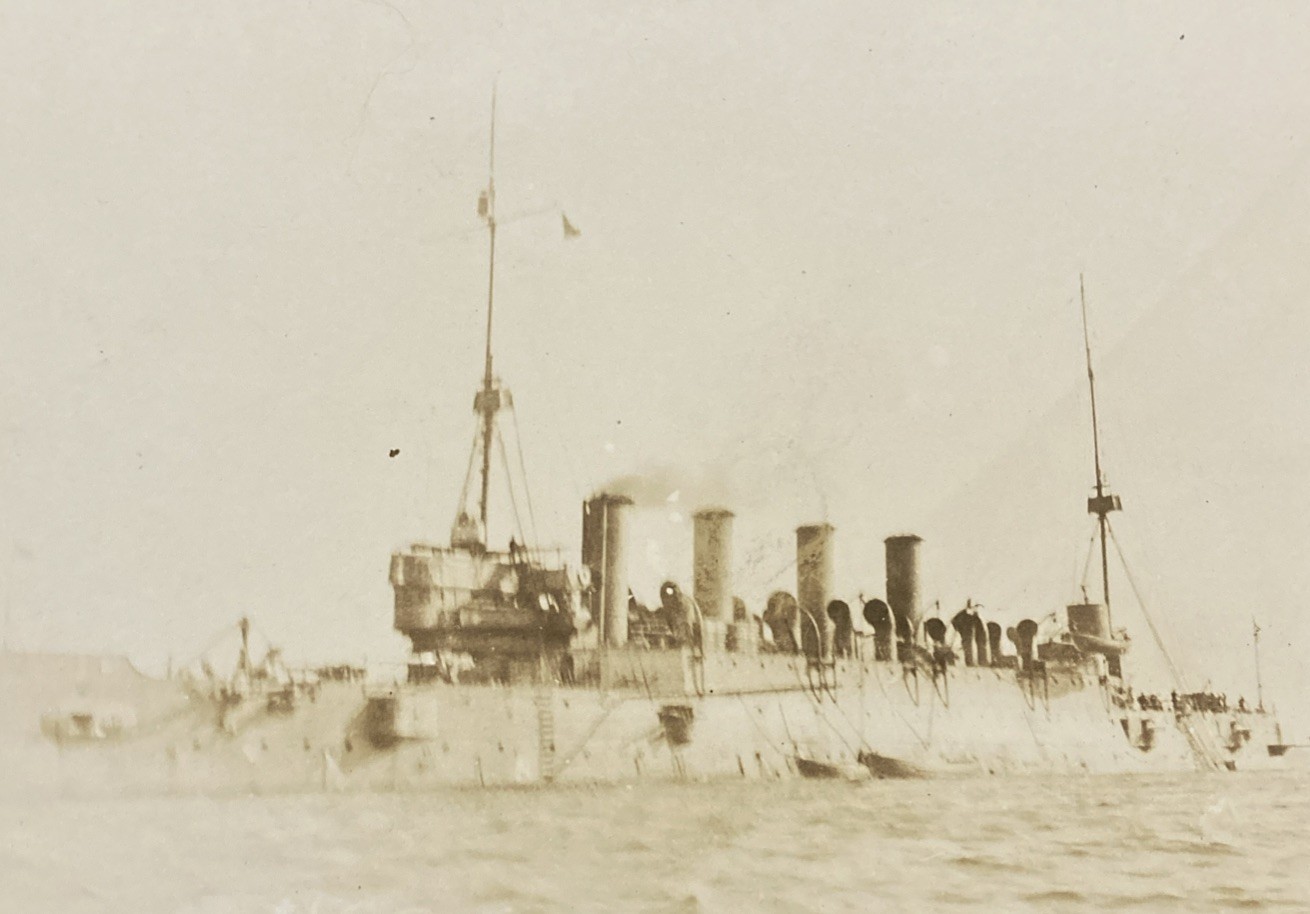 USS Columbia Military Ship WW1 RPPC Real Photo Postcard USS Columbia Military Ship WW1 RPPC Real Photo Postcard