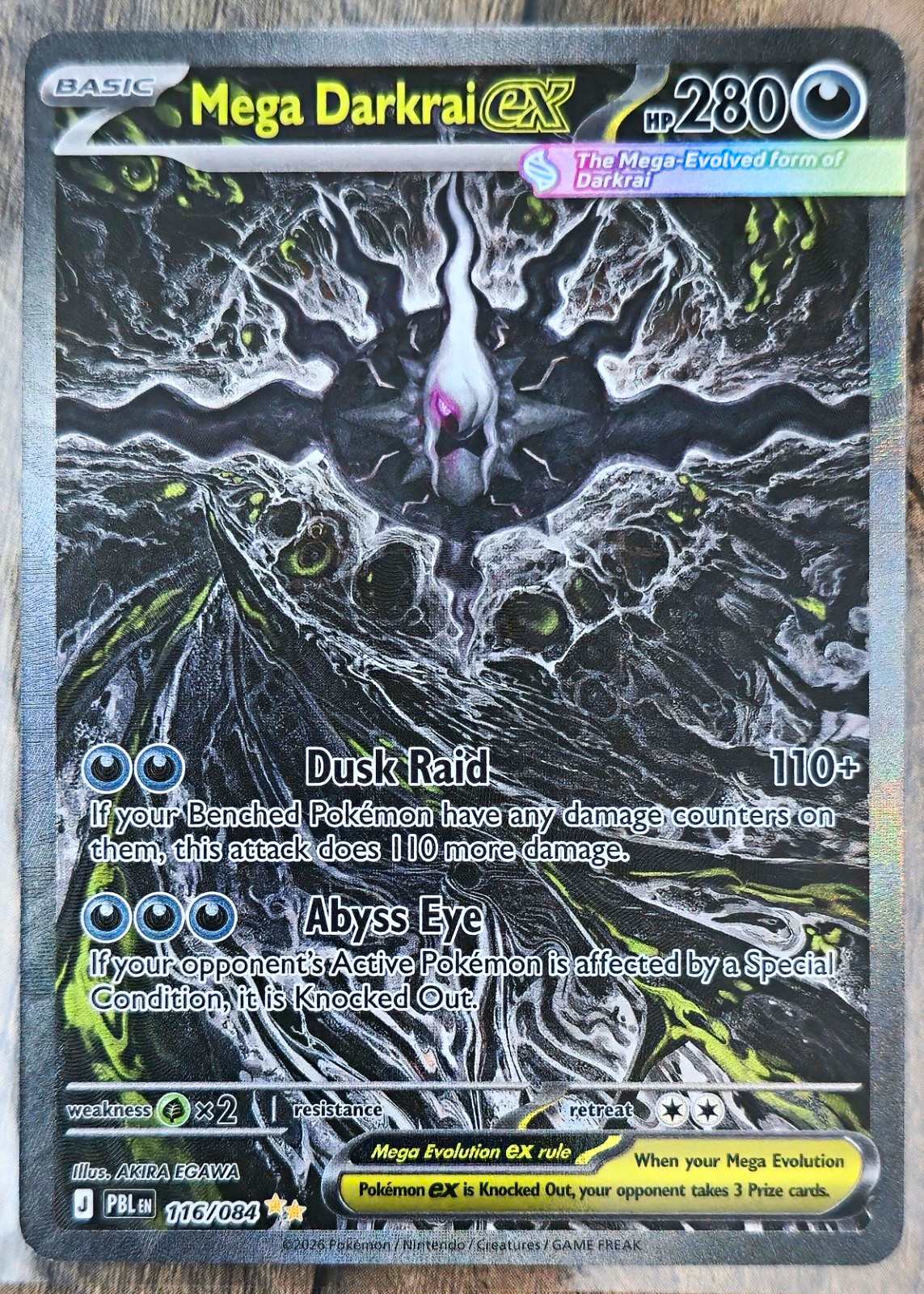 Mega Darkrai EX 116/084 Ultra Rare Holo XY Ancient Origins English Mega Darkrai EX 116/084 Ultra Rare Holo XY Ancient Origins English