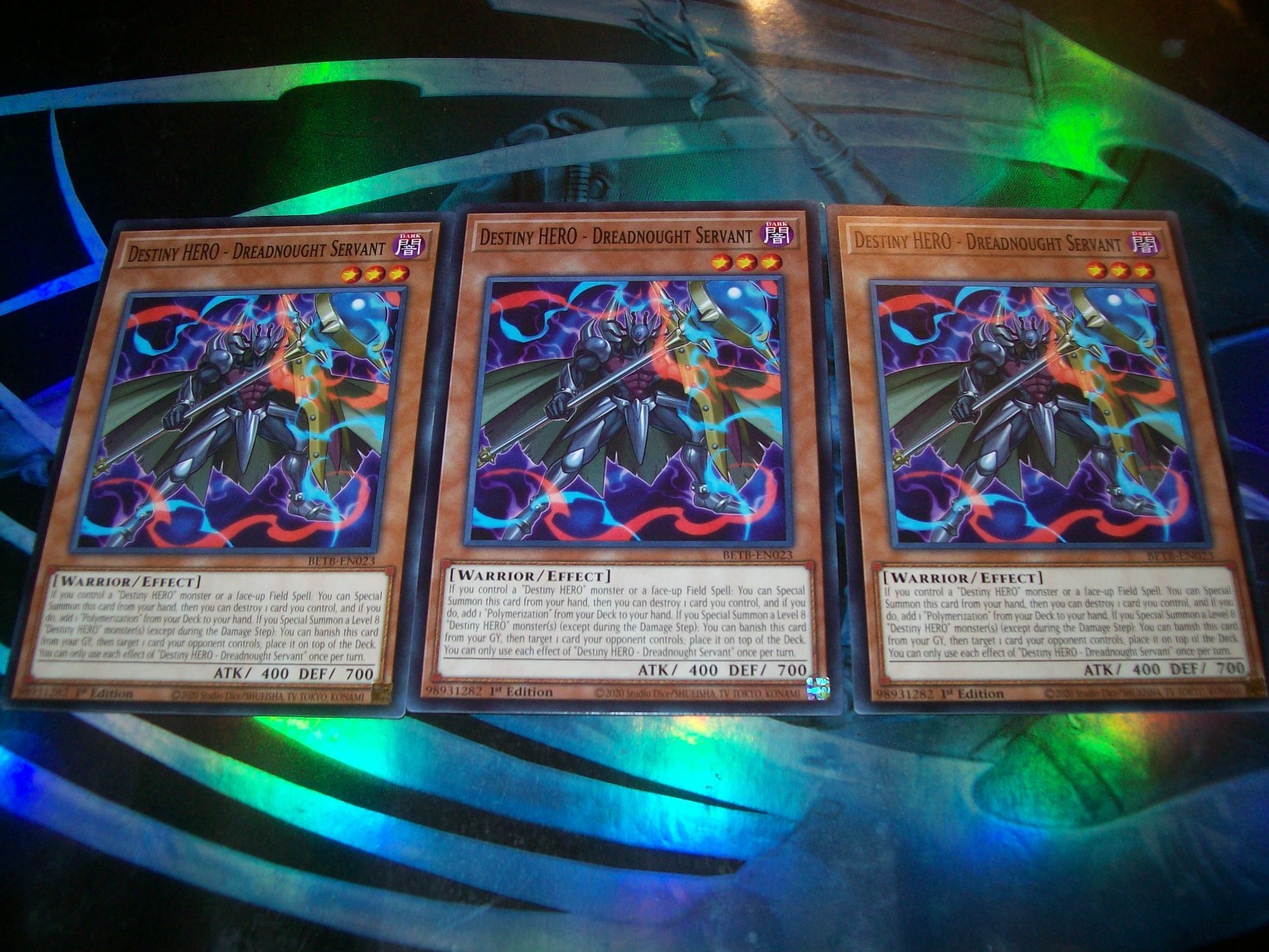 3x Destiny HERO - Dreadnought Servant 1st Edition Common BETB-EN023 Yu-Gi-Oh 3x Destiny HERO - Dreadnought Servant 1st Edition Common BETB-EN023 Yu-Gi-Oh