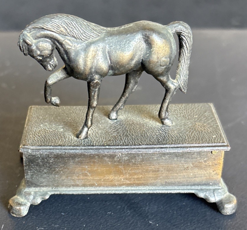 Vintage Horse Stallion Pencil Sharpener either Brass or Copper Vintage Horse Stallion Pencil Sharpener either Brass or Copper