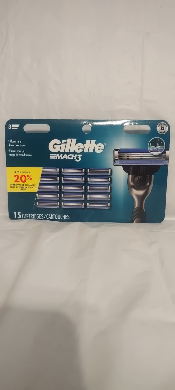 Mach3 Mens Razor Blades Refill 15 Cartridges - Brand New SEALED Mach3 Mens Razor Blades Refill 15 Cartridges - Brand New SEALED