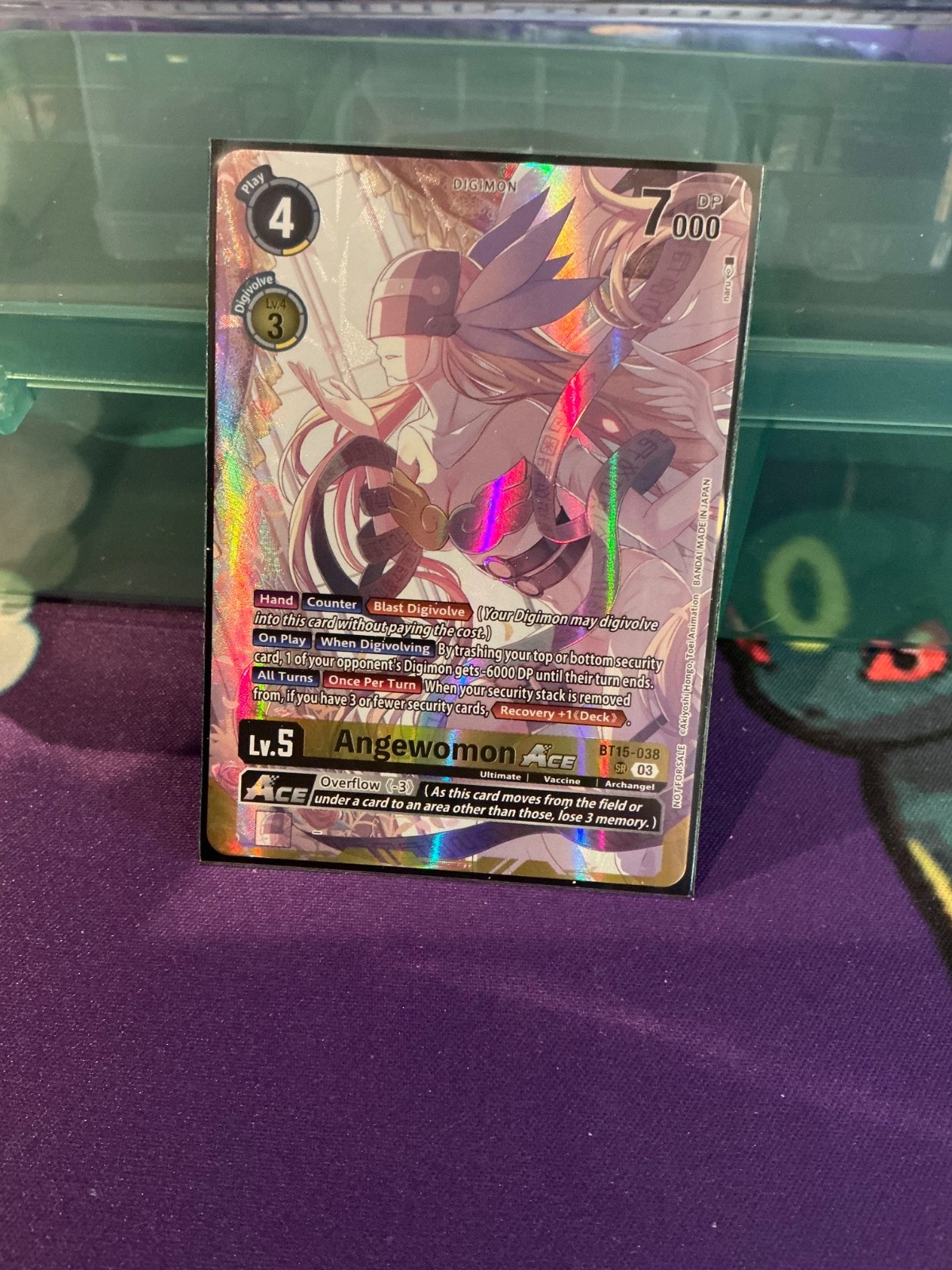 Digimon CCG Angewomon Ace BT15-038 Foil/Kimeramon EX9-074 Digimon CCG Angewomon Ace BT15-038 Foil/Kimeramon EX9-074