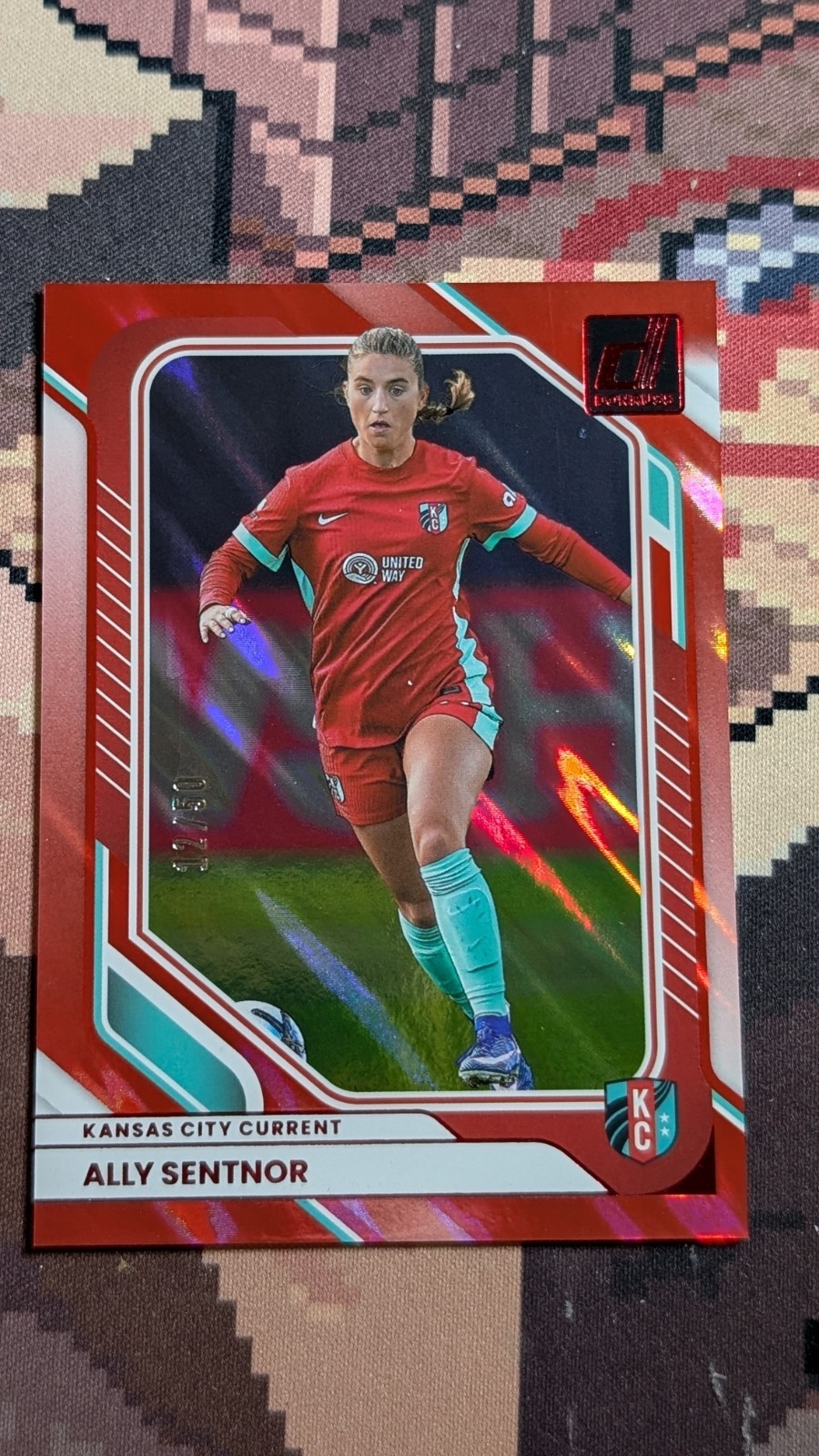 2026 Panini Donruss NWSL Ally Sentnor Red Lava /50 #186 2026 Panini Donruss NWSL Ally Sentnor Red Lava /50 #186