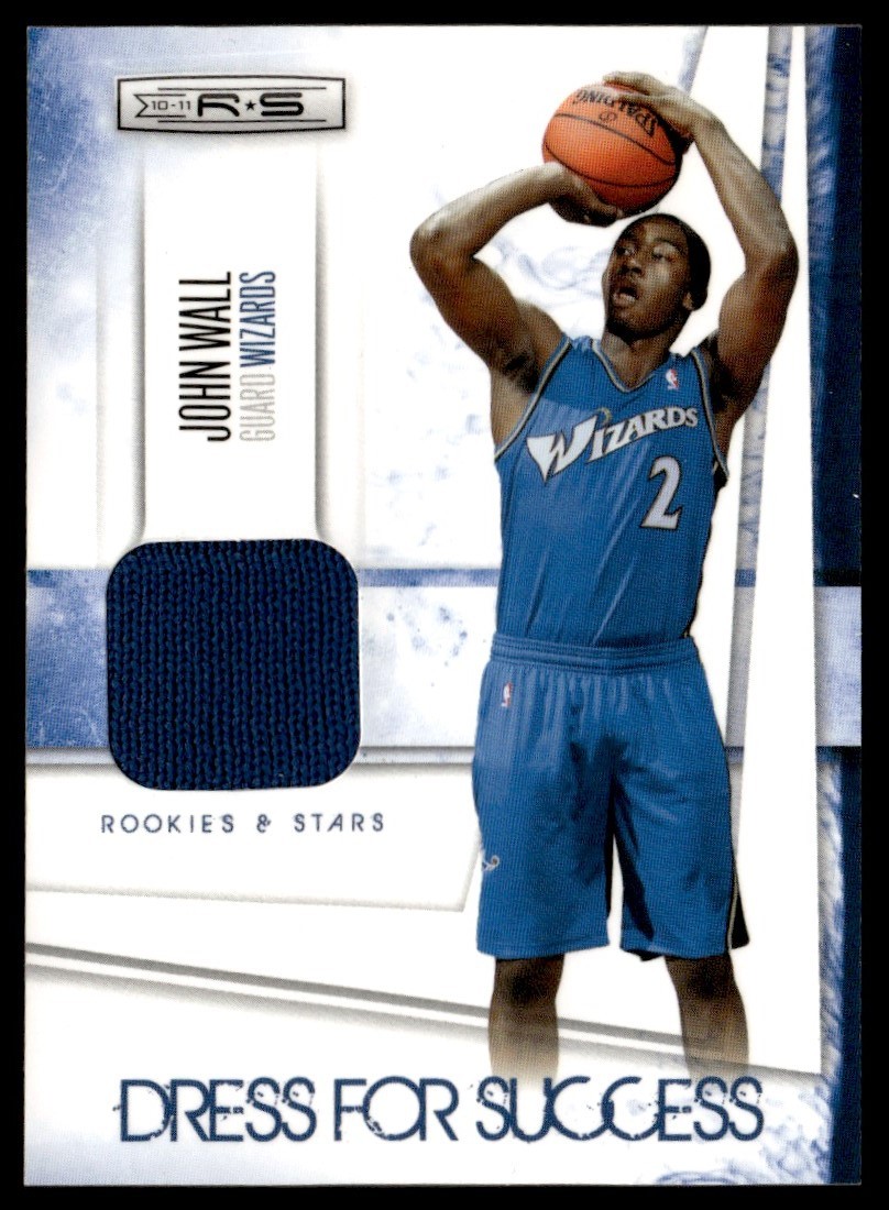 2010-11 Panini Rookies & Stars Dress for Success Materials John Wall 217/299 2010-11 Panini Rookies & Stars Dress for Success Materials John Wall 217/299