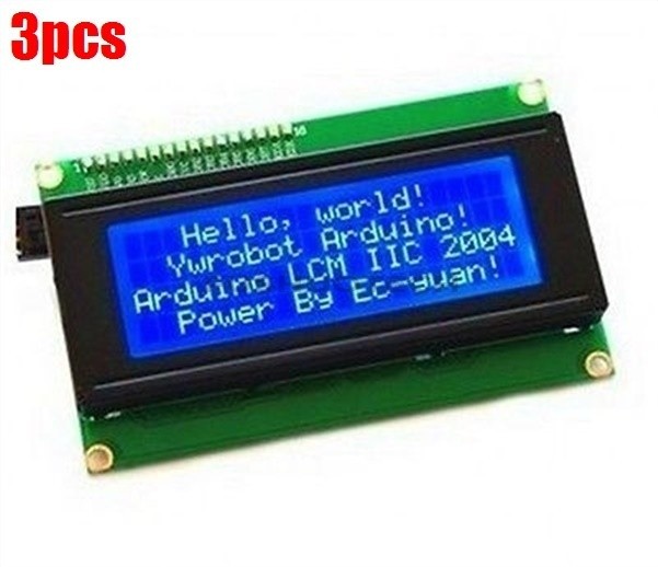3pcs character LCD module display for serial IIC/I2C/TWI 2004 20 ly #fb