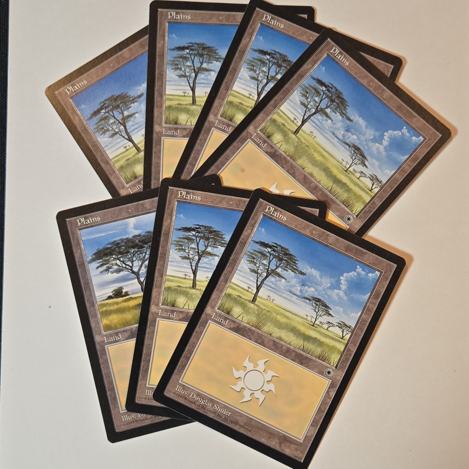 [Vintage] Plains x7 (1997) Basic Land MTG English
